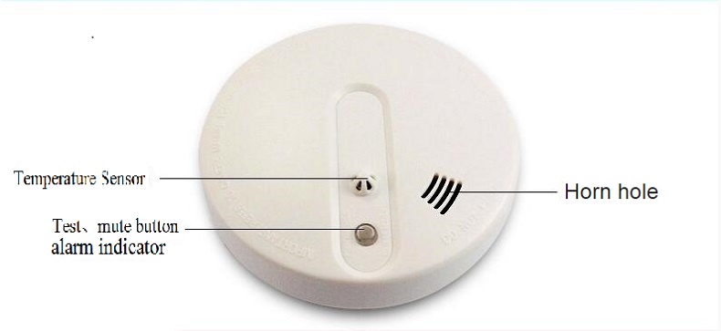 2019 new arrivals home stand alone types of heat detectors with 9 volt buzzer