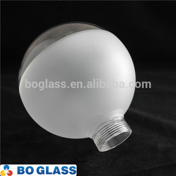 Hand Blown Glass Lamp Shade With Sandblasting