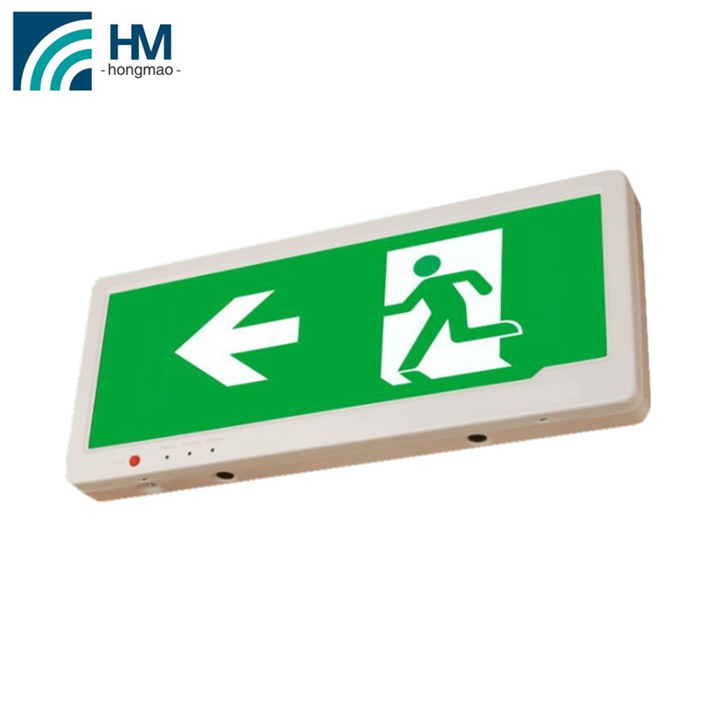 hanging ceiling wall mounted power rechargeable led emergency acrylic fire exit sign