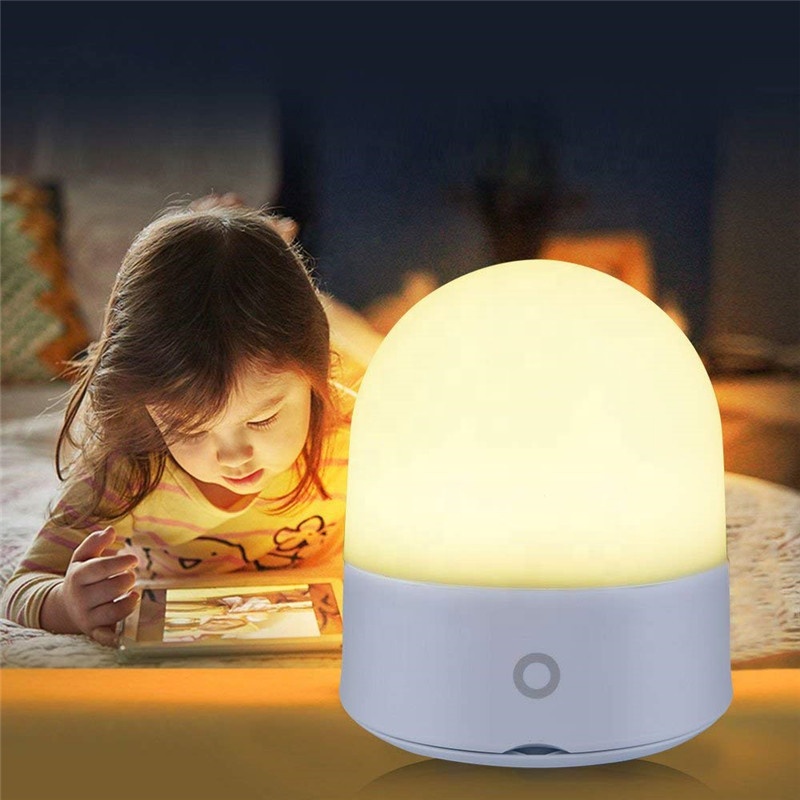 QF-185 Woqinfeng Best Mini Motion Sensor Tone Touch Lamp, Sleep Aid Bedside Toddler Kids Baby Nursery Silicone Night Light