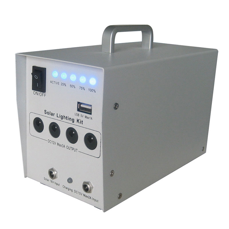 Home lighting power supply small solar powered fan system