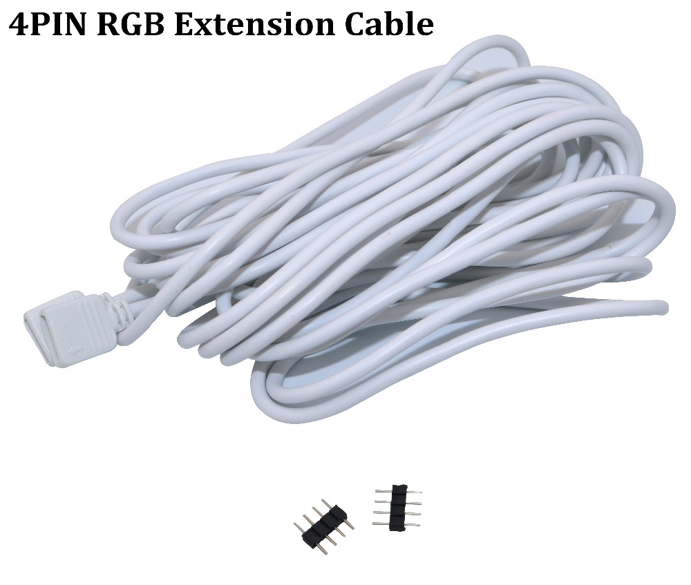 strip 4 PIN RGB led connector Extension Cable cord Wire connector
