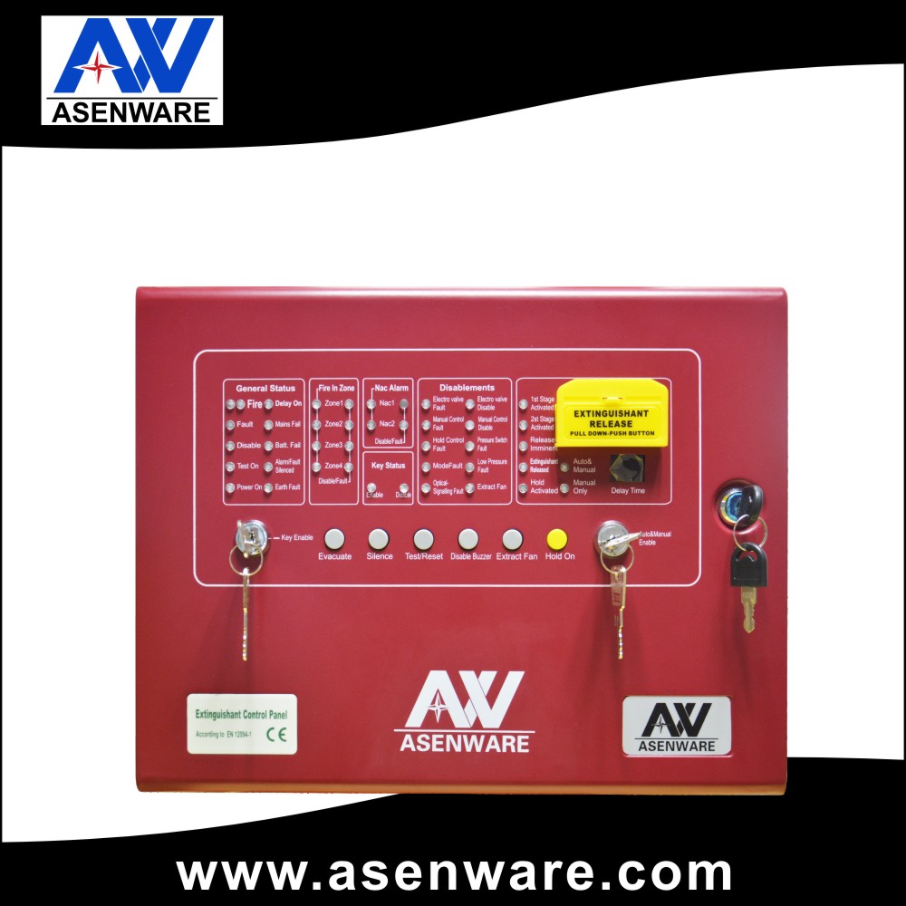 CE approved high stability FM200 gas detection fire alarm fire fighting system design