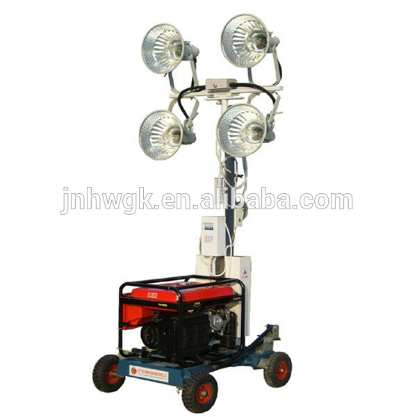 high mast portable light tower, trailer lighting tower, mobile tower light