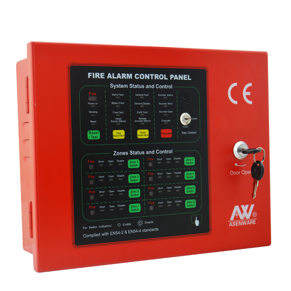Africa-affordable 8 Zones Conventional GSM Fire Evacuation Alarm Devices