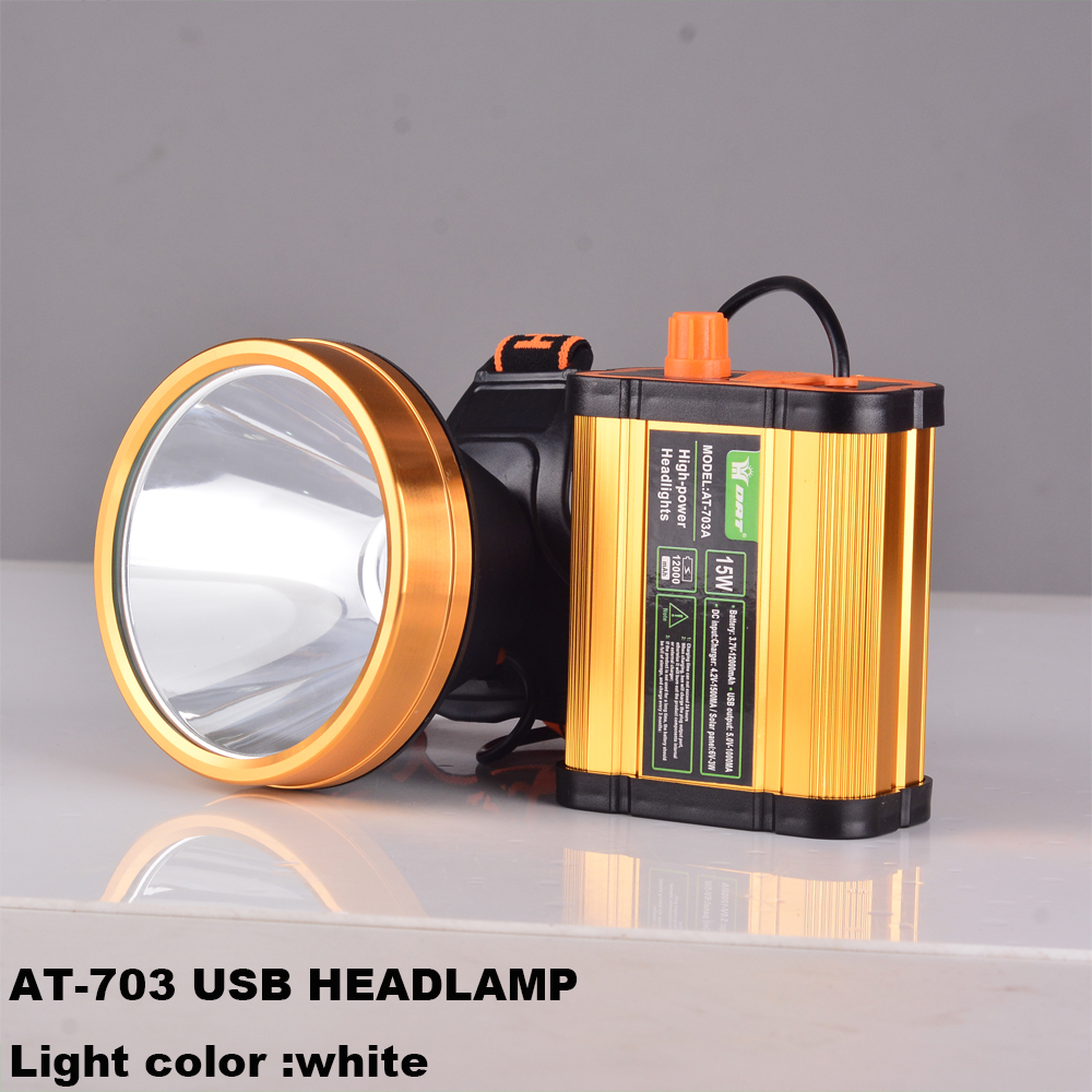 AT-703 new model high power headlamp led for camping lights Safety Lamp moving head light