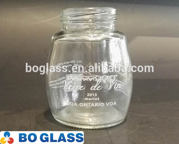 wholesale juice glass bottle with custom logo from factory