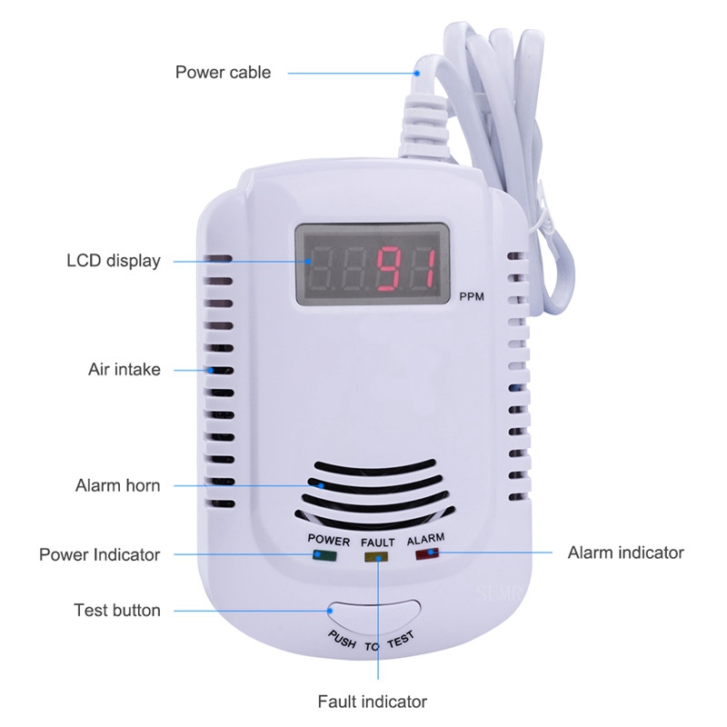 Best price natural gas leak detector LPG gas alarm for kitchen