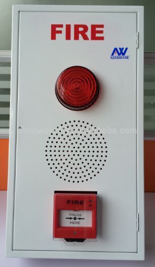 Conventional fire alarm strobe hooter/speaker/manual call point 3 in 1 panel