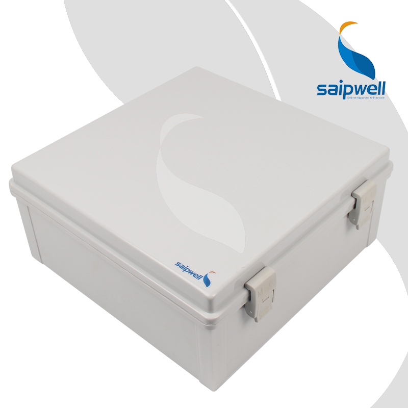 Saipwell Plastic Box Hinged Lid Container Electric Cabinet (320*320*140) SP-MG-323214/ Waterproof enclosure