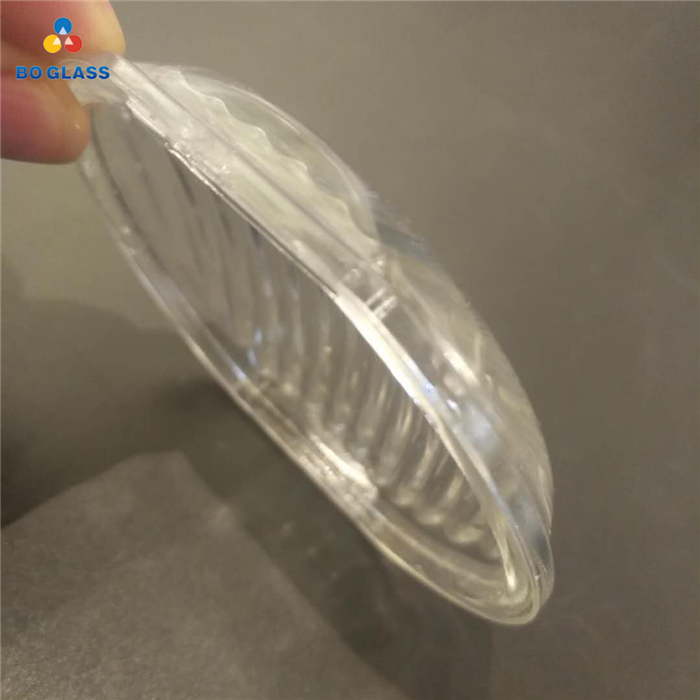 Molded Pressed Customized Tempered Glass Lamp Cover Lighting