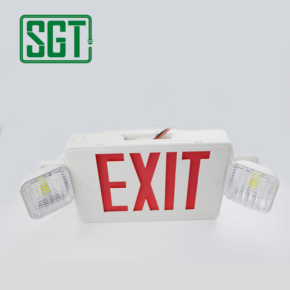 North America market emergency led emergency light rechargeable NI-CD battery LED EXIT sign