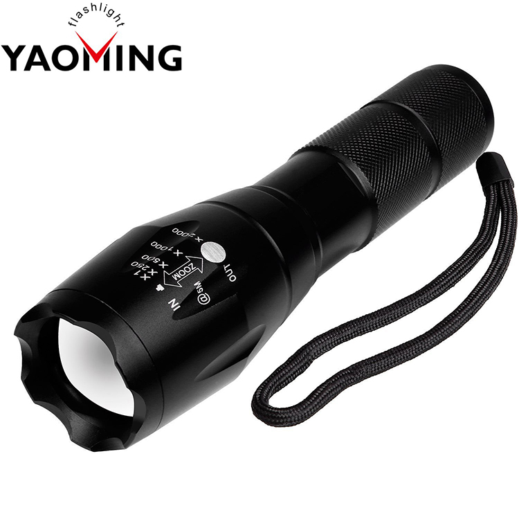 Top Rated Flashlight XML T6 Zoomable Adjustable Focus 5 Modes 1000 Lumens Water Resistant Brightest LED Tactical torch