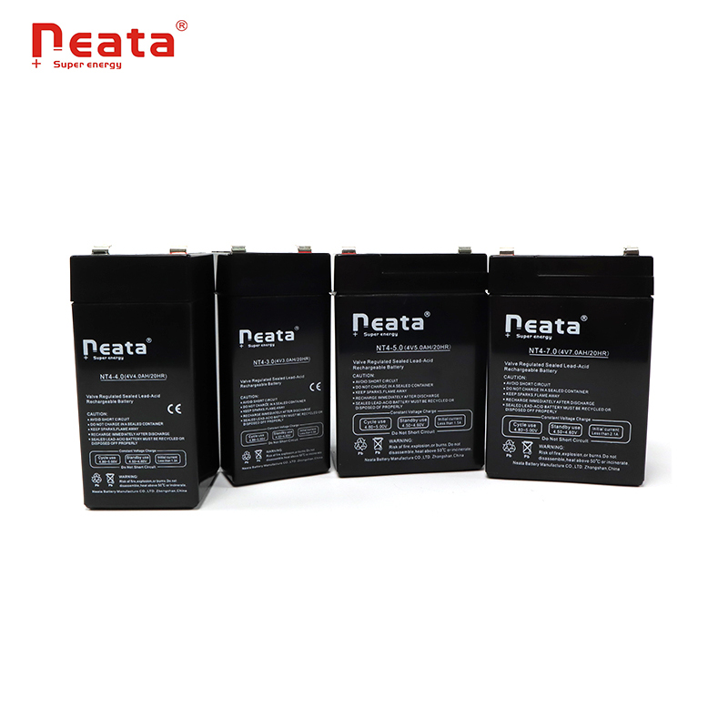 Neata agm battery 4v 3ah sealed lead acid battery