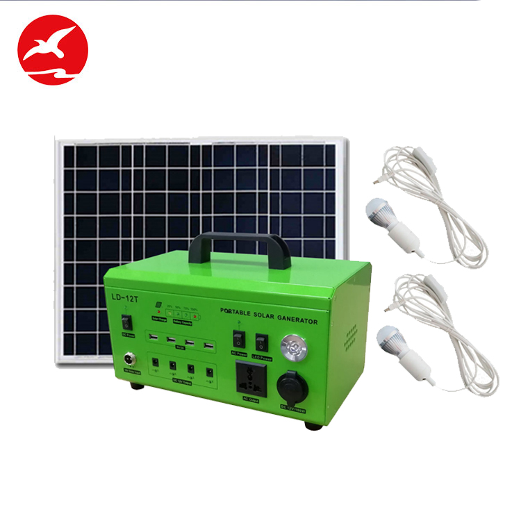 High quality complete 300w 500w house emergency 12v solar panel power kit