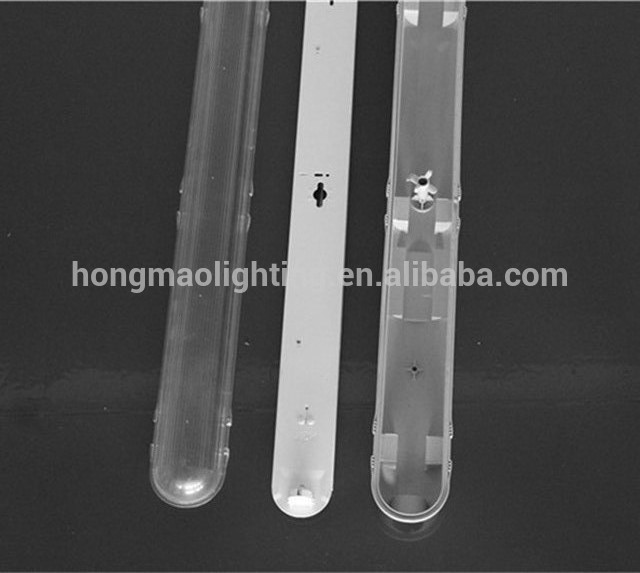 LED T8 Tube Light 5ft batten light housing with ABS+PC transparent cover