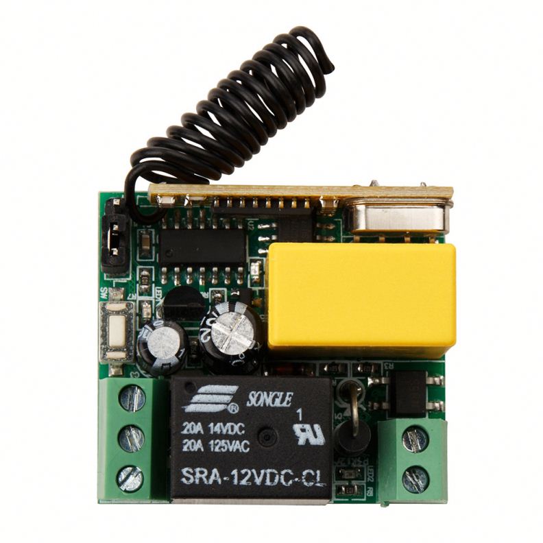 AC220V 1CH 10A Wireless Remote Control Switch System Teleswitch Receiver and Transmitter Appliance Garage Door