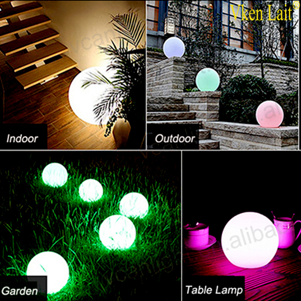 RGB multi color rechargeable pool floating ball light