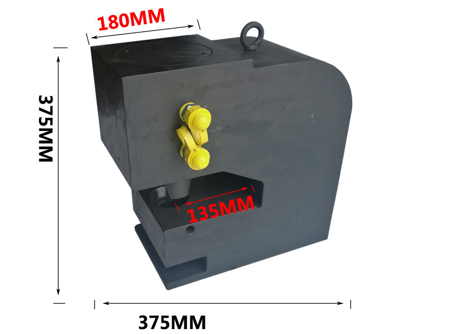 hw-60 steel plate manual hydraulic hole puncher, electric hydraulic pump operated hole punching machine