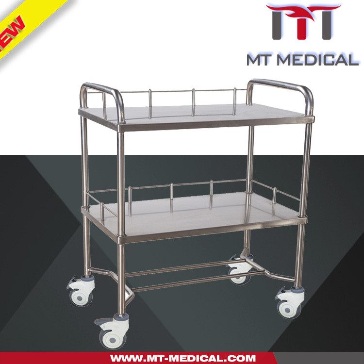 Hospital surgical instrument trolley 2 layers operating  Trolley