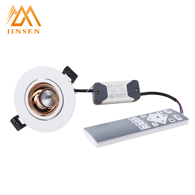 From China light 2.4G Aluminum led indoor led smart downlights 7w