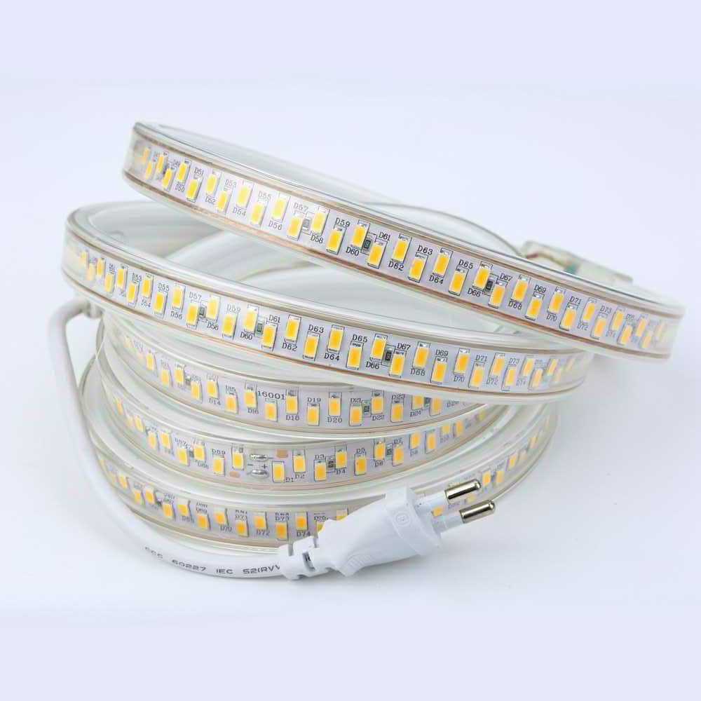 Aluminum White 5730 SMD LED flexible Strip 5 Watt 220V liner light 220v led rope light outdoor Decoration