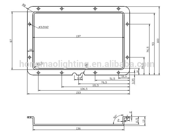 factory direct sell transparent diffuser square led module light street light lens cover