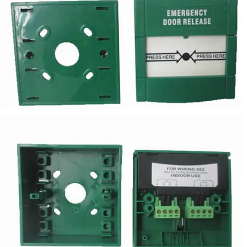 emergency panic button switch resettable manual call point with 24vdc