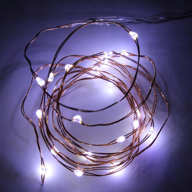 High Quality 4.5V Waterproof Copper Wire String Lights With 1.2M 10 LEDs Outdoor Christmas Fairy Lights 9 Colours