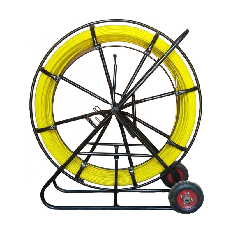 200 meters fiberglass snake rodders automatic duct rodder fiberglass wire pulling rod