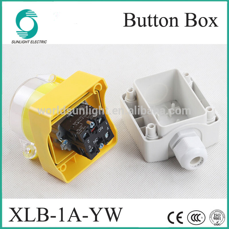 IP67 XLB-1A-YW waterproof Mushroom Emergency Stop Push Button Switch box