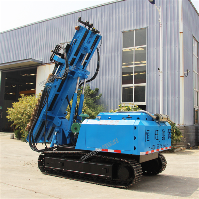 Solar Panel Post Installer Crawler Photovoltaic Pile Driver