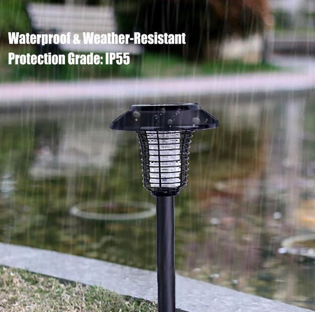 Solar Powered Led Light Mosquito Killer Lamps For Garden