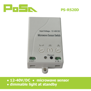 (PS-RS20D) microwave sensor, dimmable standby, dc voltage sensor