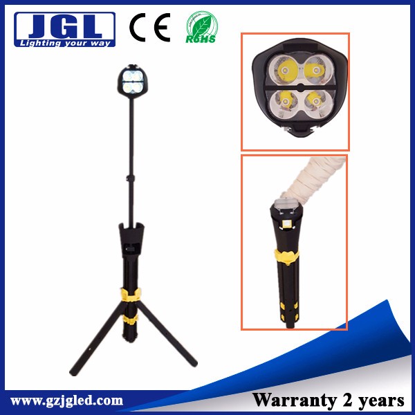 portable rechargeable led stand work light, tripod led construction working light