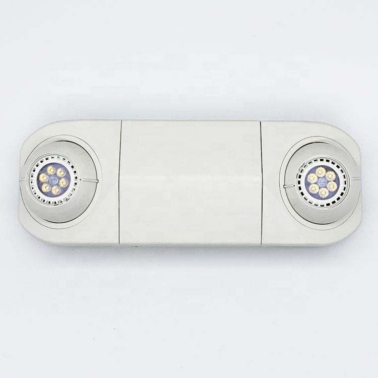 Thermoplastic led emergency evacuation light with adjustable LED lamp heads