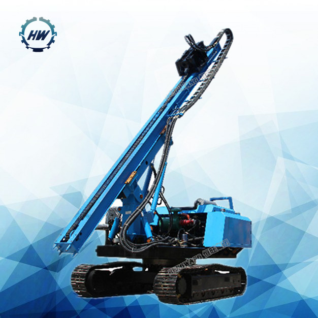 All-terrain track crawler 3-6 M depth soil or rock pile driver drilling machine