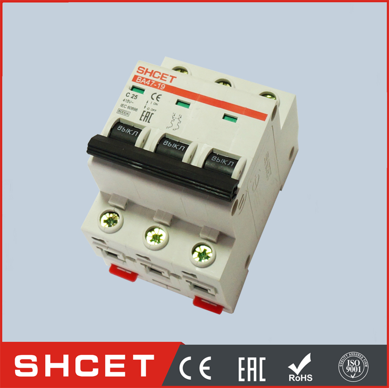 DZ47-63 C45N BA47-19 electrical circuit breaker with shunt trip