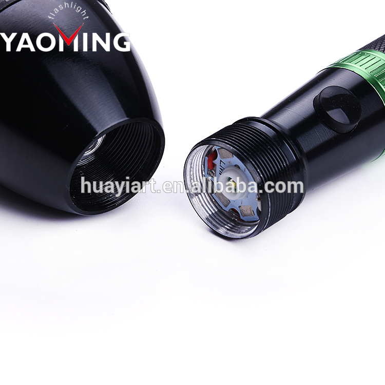 High Quality Rechargeable Portable LED Flashlight With 2C/3C Battery