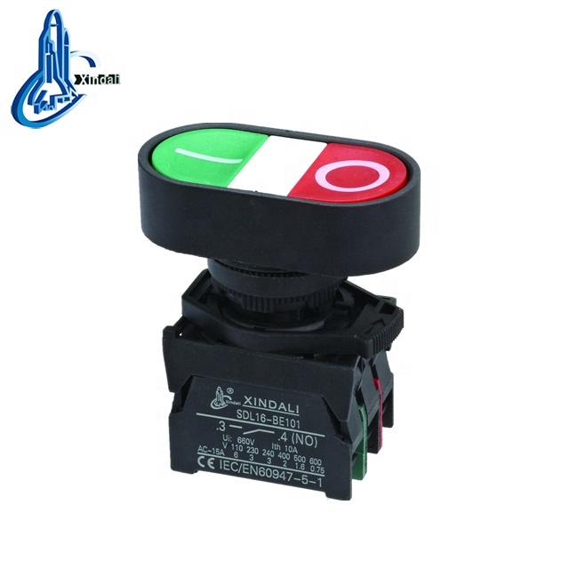 zhejiang wenzhou hot selling CE ROHS double pole double throw push button switch IP40/65 XDL21-EB8325