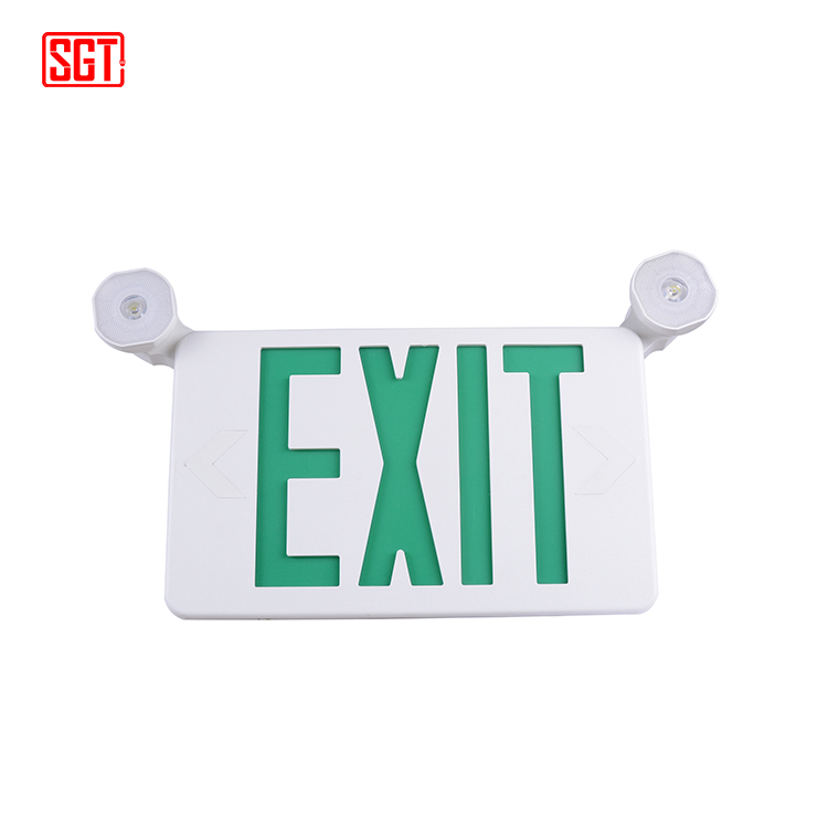 2018 Newest wall mounted LED exit sign emergency light two head