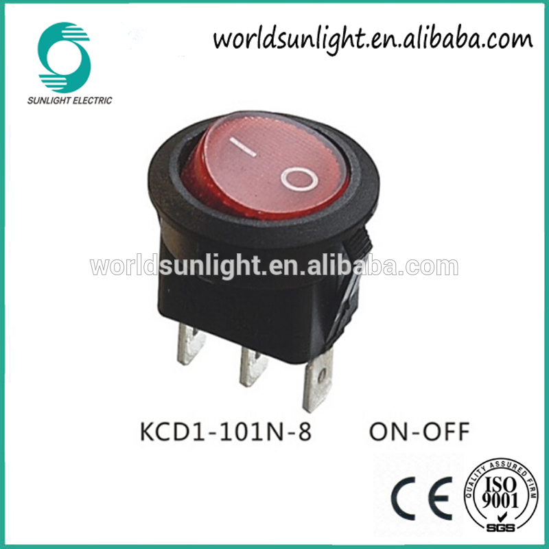 Sub-miniature type KCD1 series t85 1e4 boat rocker switches