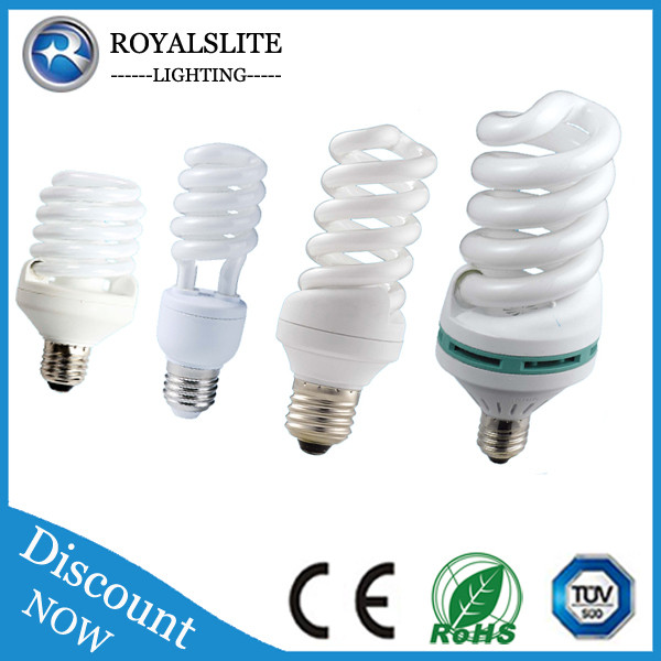 Cheaper price full spiral and half spiral CFL compact fluorescent lamp 7W-150W