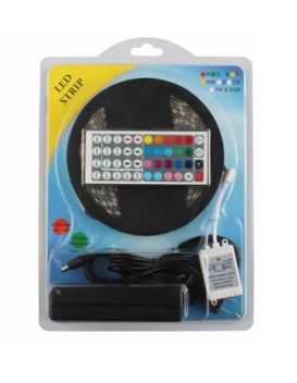 Complete Set SMD 5050 Waterproof 44 Key IR Remote Control LED RGB Strip Light One Full Set