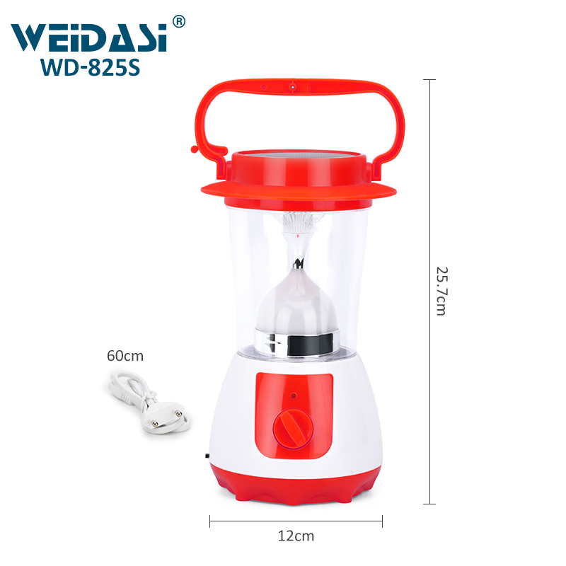 hanging rechargeable LED solar camping lantern for outdoor lighting