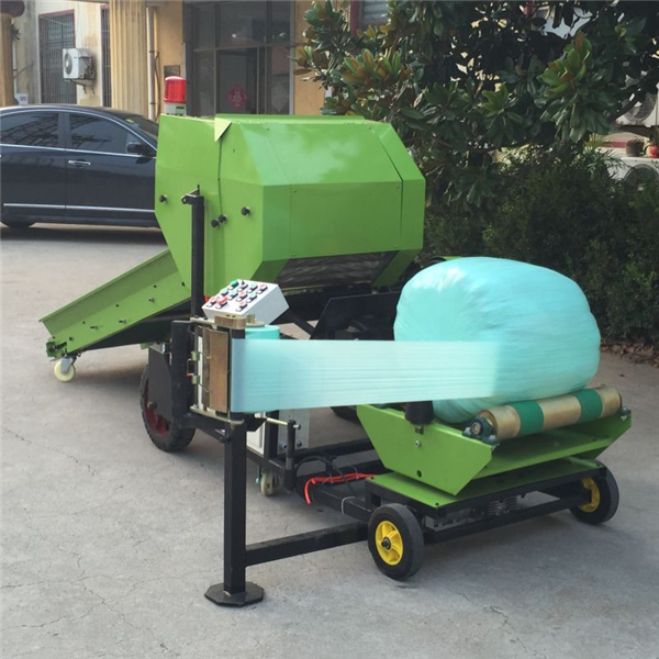 new designed Automatic silage baler, alias wrapping film machine green storage baler