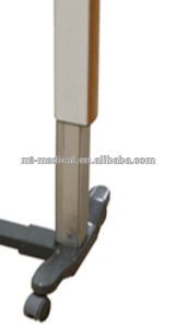 High quality four castors mobile overbed table