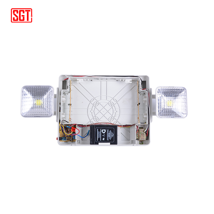 North American battery back up salida rechargeable led emergency combo exit sign light ceiling mounted emergency exit sign