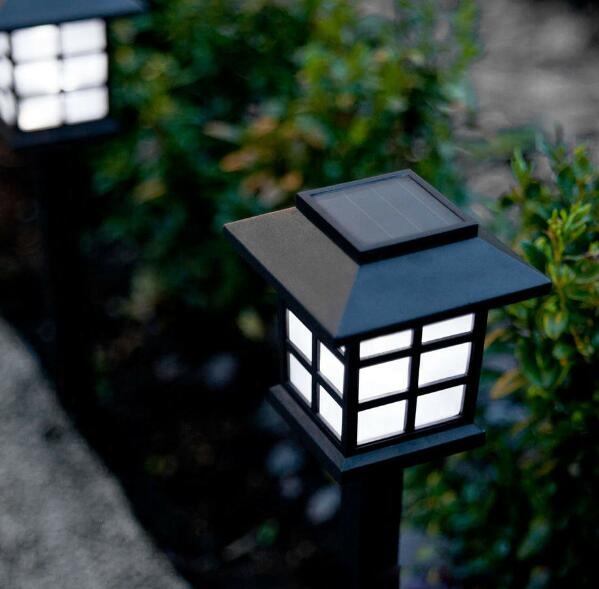 outdoor solar  house shape garden lights solar lawn light for landscape yard