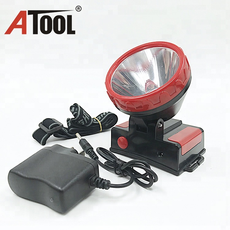 Cheap wholesale high power rechargeable led plastic headlamp torch